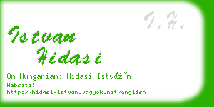 istvan hidasi business card